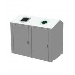 Airport Double Bin – 2-Way Recycling Unit for Terminals